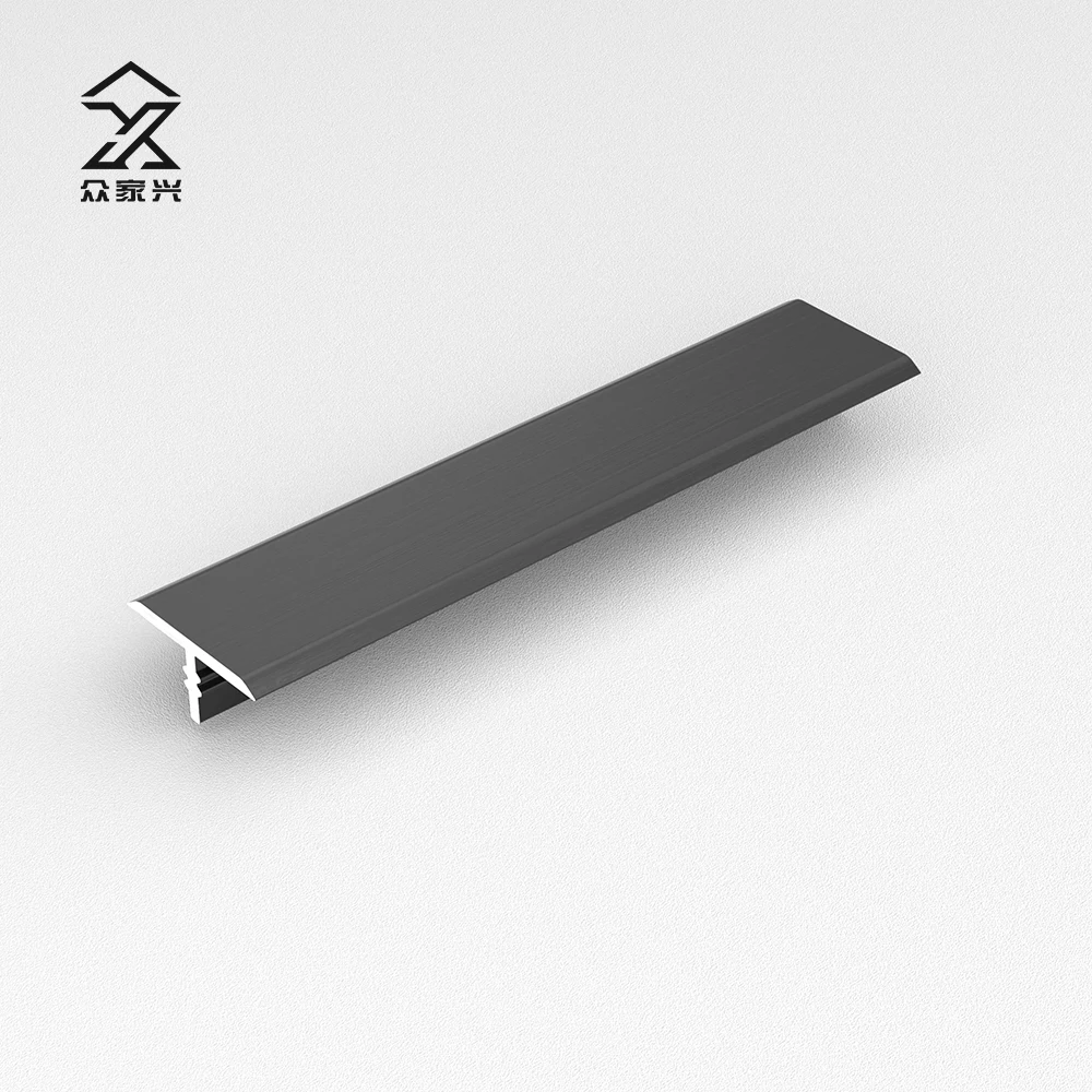 Anti-slipping Finished Metal Ceramic Edge Strips Aluminum T Shape Tile Floor Trim supplier