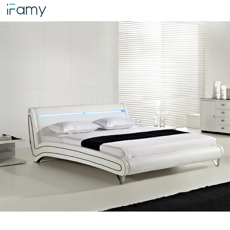 In stock wood bed frame european lit headboards modern bedroom furniture set for hotel project