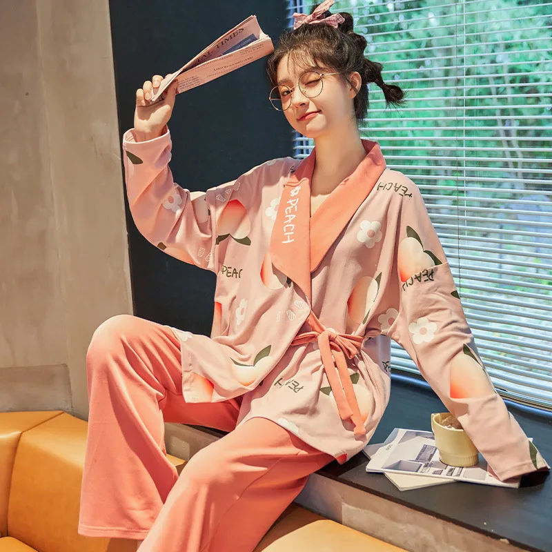 Women Pajama Set Super-Soft Short & Long Sleeve Top with Pants