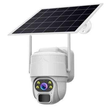 Yida 5MP Solar-Powered Dome CCTV Security Camera with Night Vision 4G Connectivity Multiple Options CMOS Cloud SD/Micro TF Card