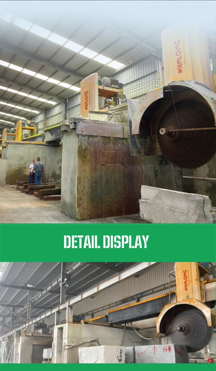 Wanlong Stone Machinery Granite Multi Blade Block Cutter Machine Quarry Stone Cutting Saw