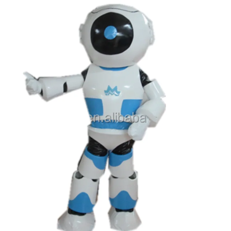 White Robot Cartoon Mascot Costume/custom Mascot Costume/mascot