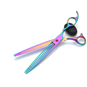 8.0 Inch Pet Grooming Scissors Sparse Color Tool Scissors Made of Stainless Steel