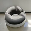 white bottom gray velvet inflatable sofa