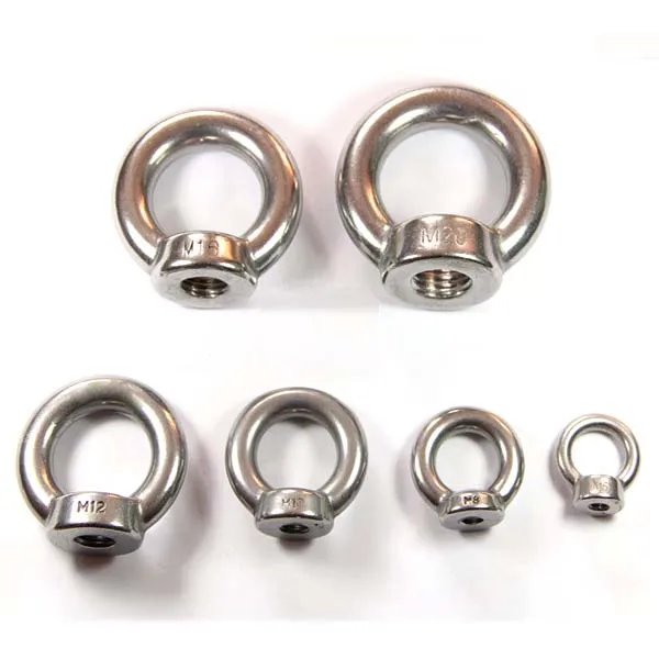 Wholesale Stainless Steel Lifting Eye Nut M3 M4 M5 M6 M8 Forged Round Ring Shape Eye Nuts
