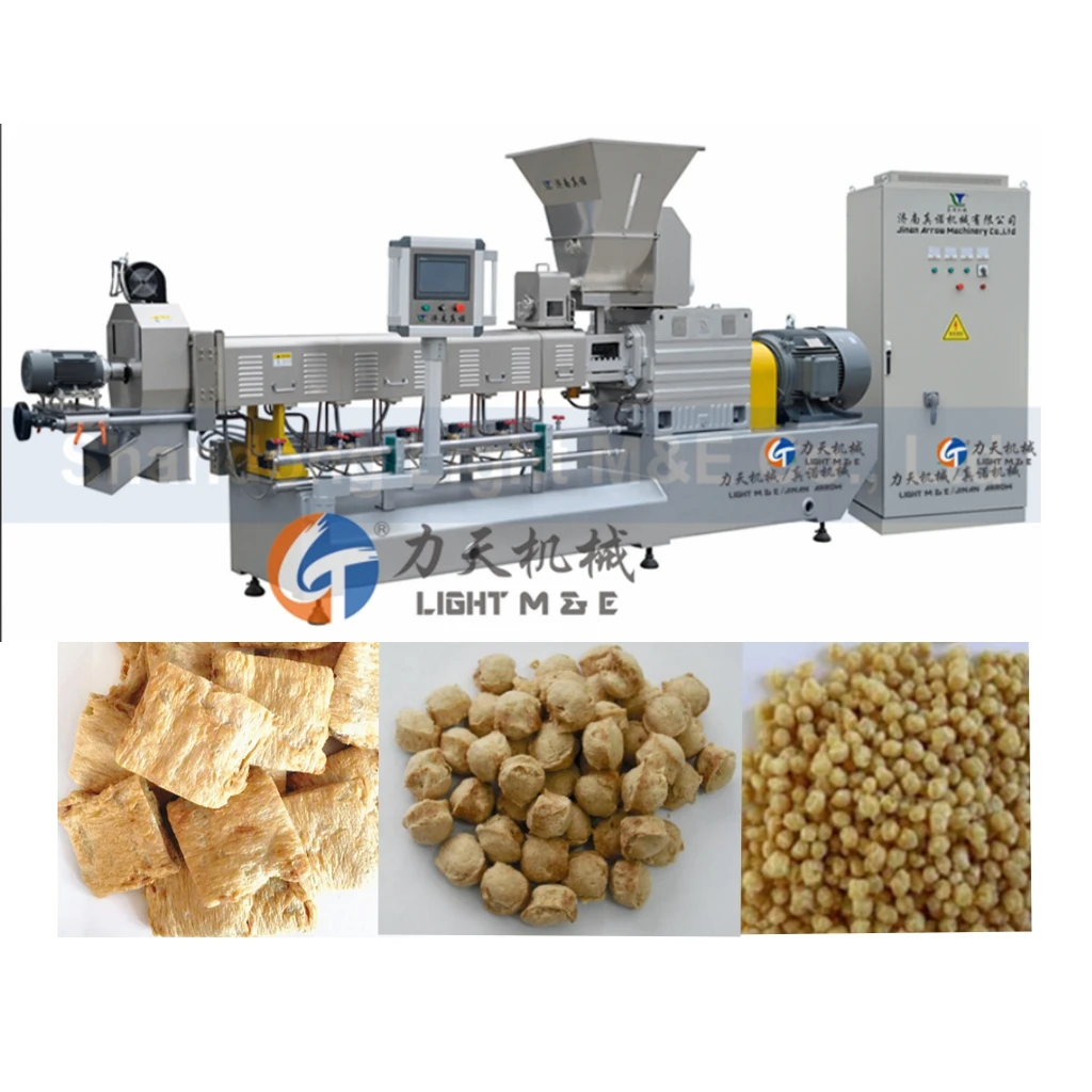 TVP/TSP/HMMA Food Processing Production Line Soybean Artificial Soya Chunks Making Machine Soya Protein Machine