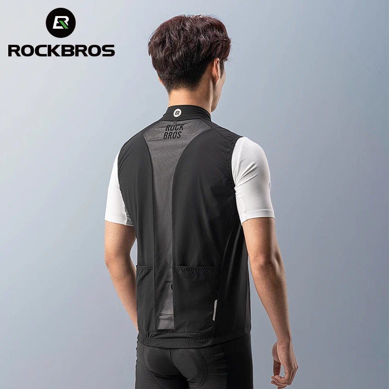 ROCKBROS  Custom Pro Team Men Women Running Lightweight Windproof Breathable Technology Sleeveless Cycling Vest