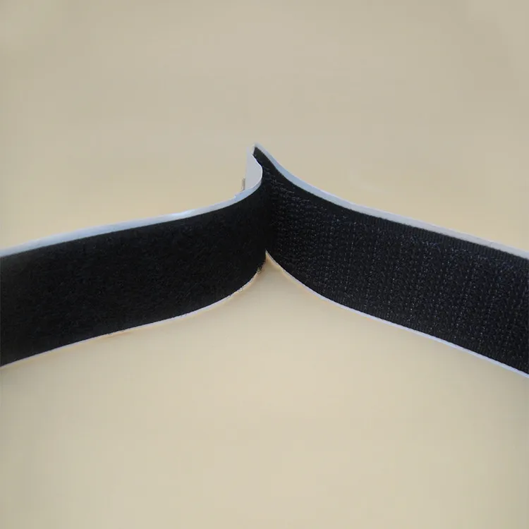 Heavy Duty Self Adhesive Hook Loop Easy Using Adhesive Curtain Hook And Loop Tape