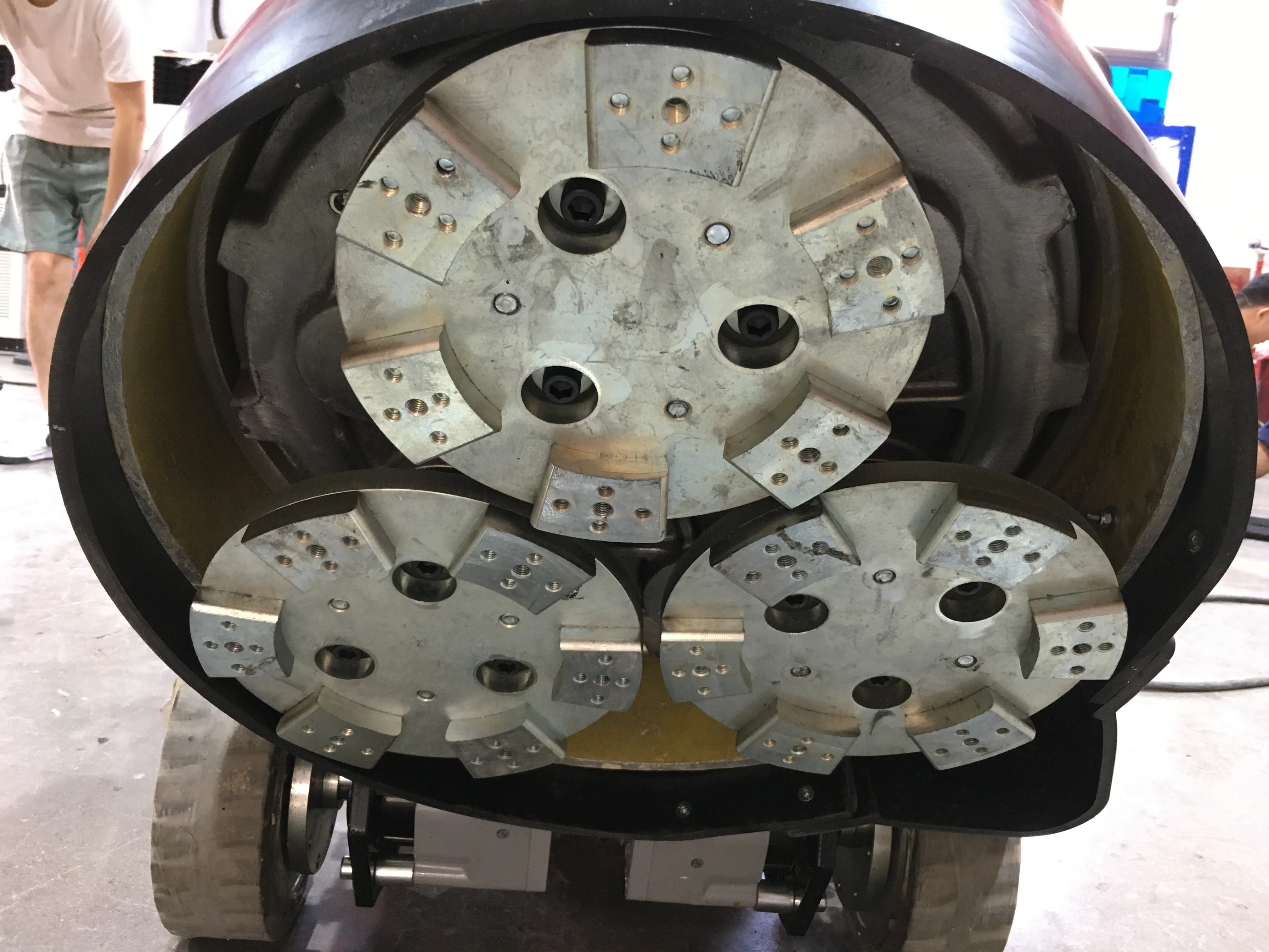 R5 JS FLOOR SYSTEMS Walk Behind Concrete Floor Grinder Polisher