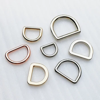 9/10/13/15/16/20/26mm Luggage Hardware Accessories Key Chain D ring Metal Buckles Bag Part Connector D ring