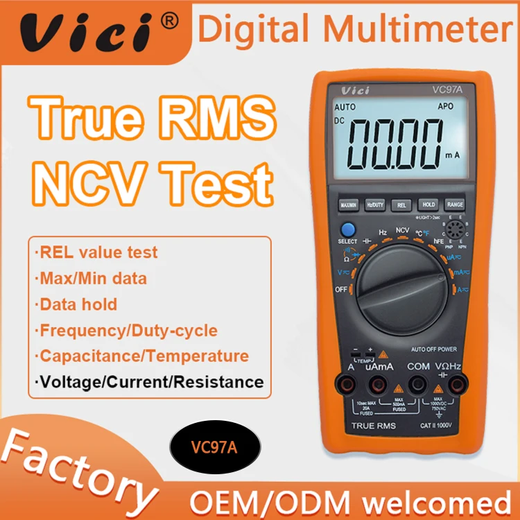 4000 Counts Digital Multimers with Backlight Torch True RMS Measurement Analog bar Display