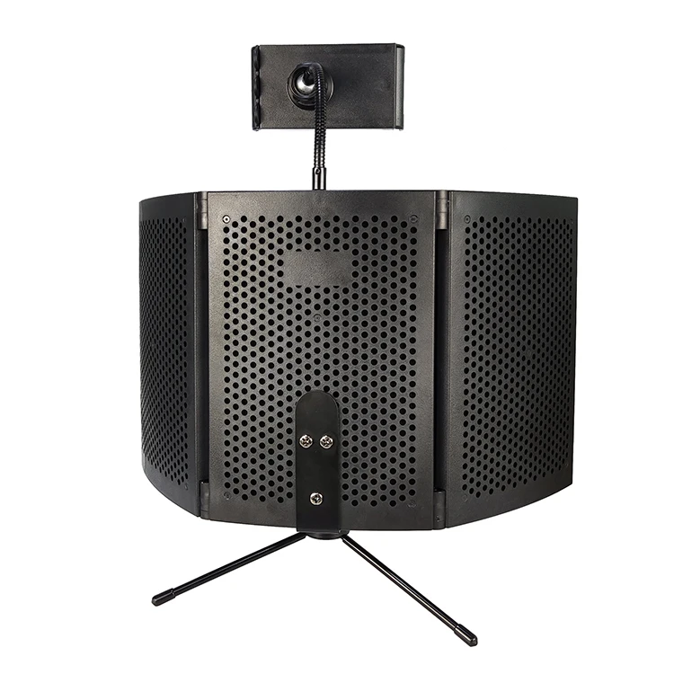New Design Professional Microphone Isolation Shield Foldable Recording Sound Absorber Foam Panel Sound Insulation Screen