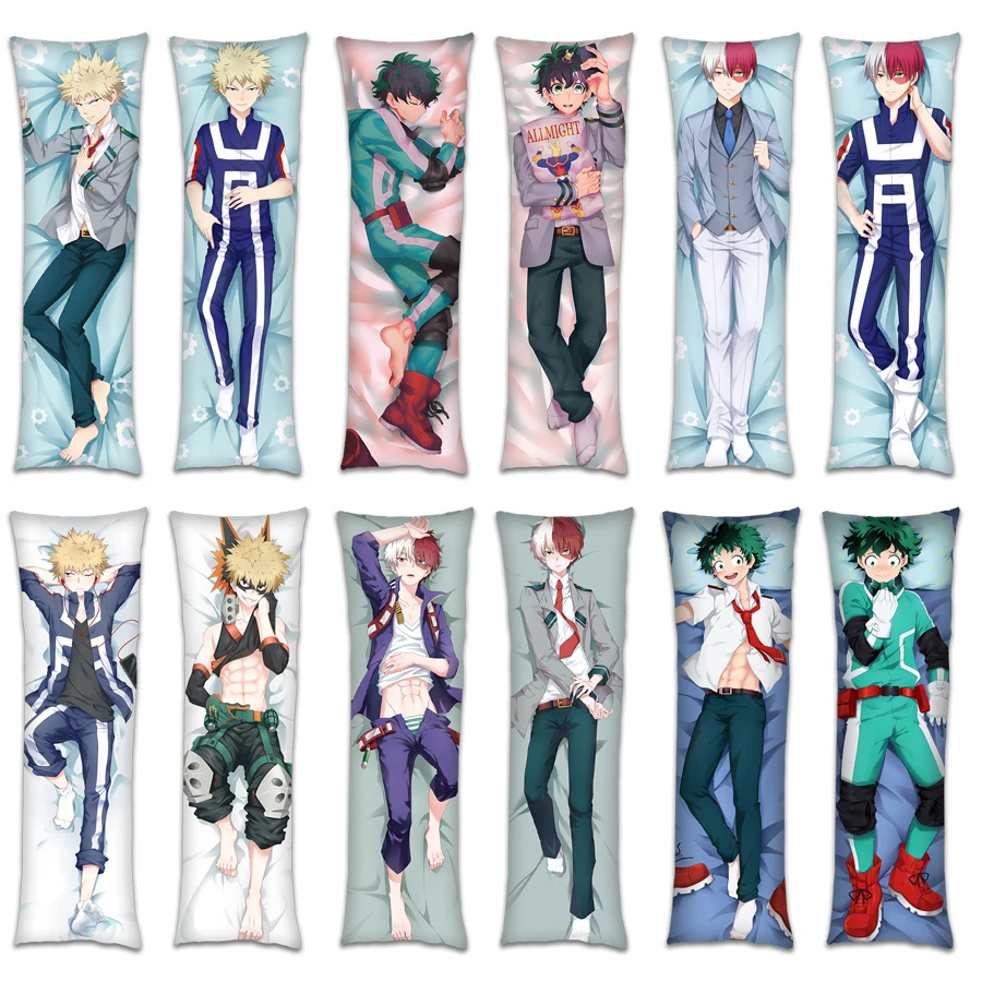 Anime JK My Hero Academia Midoriya Izuku Todoroki Shoto Male Dakimakura ...