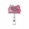 Cuore con stampa leopardata a nastro