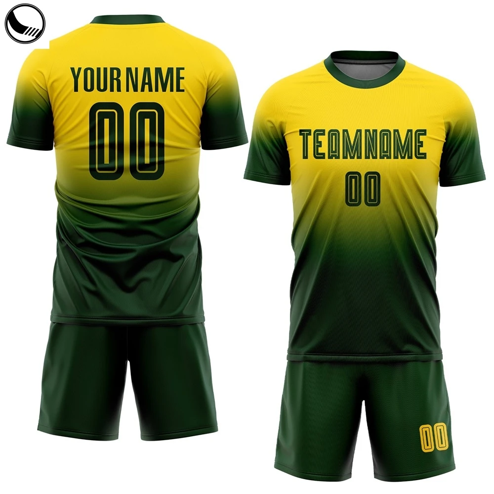 BETHERIVAL Custom Team Name Sublimated Print Professional Soccer Jersey Sets 100% Polyester V-neck Short Sleeve
