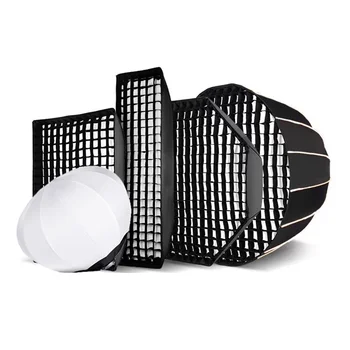 KAZHI Factory Wholesale Parabolic Softbox Quick Set-up Deep Softbox With Grid and Bowen Mount Diffusers for Use in Photography