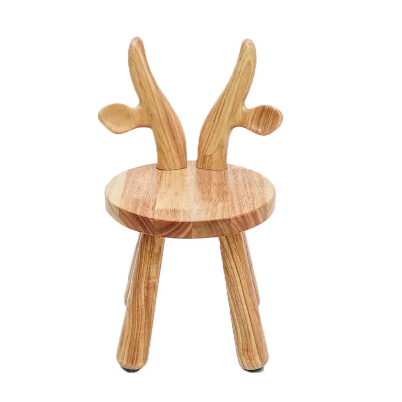 high quality modern style animal shape small nordic wooden stool