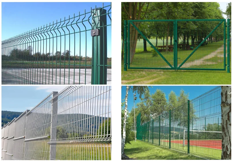 3D Panel Metal Galvanized Steel Fencing Panels Welded Wire Mesh Garden ...