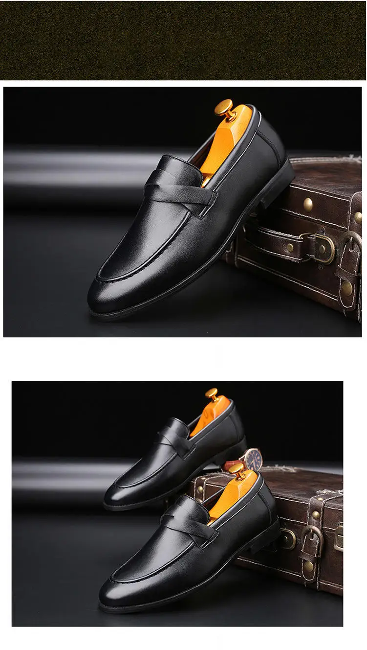 New Fashion Slip-on Men's Leather Driving Shoes Big Size 38-48 Us 14 ...