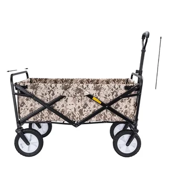 Multi-function Collapsible Camping Trolley With Wheels, 80kg