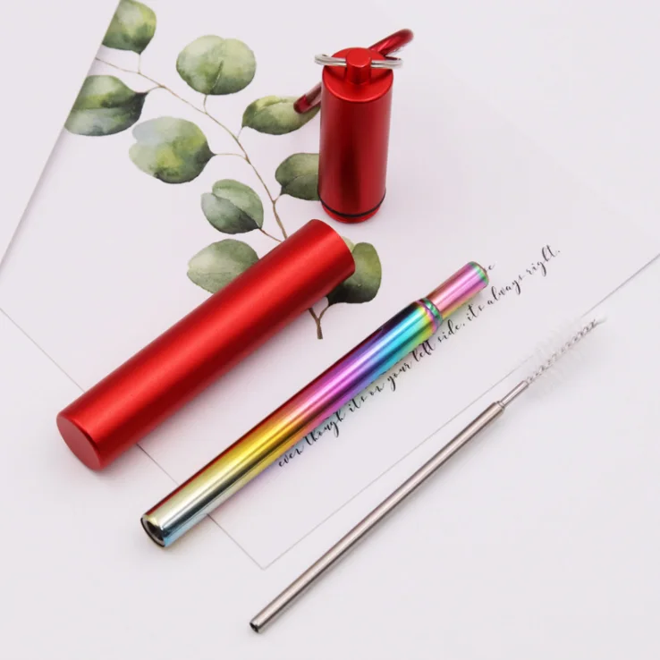 Eco-friendly outdoor reusable portable grade stainless steel straw