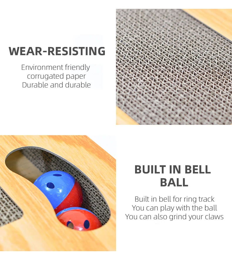 Large Sunflower Corrugated Cat Scratch Board Bell Cat Toy Cathole ...