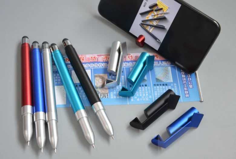 
 5 в 1, многофункциональная ручка с баннером и флагом со стилусом, QR-код, держатель для телефона  