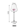 Pink Red Wine Glass