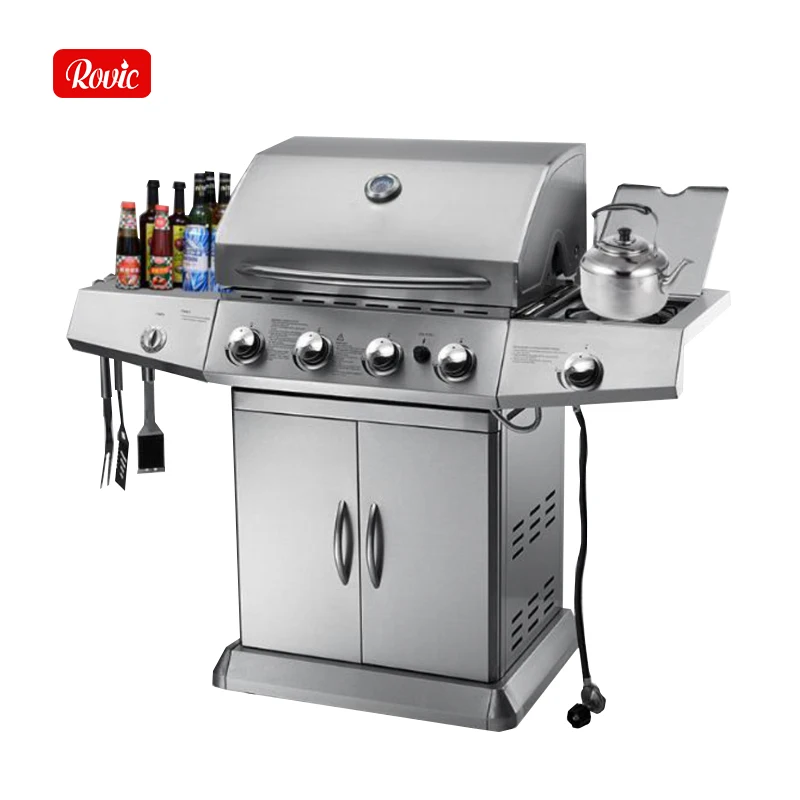 Kitchen Bbq Set Outdoor Gas Grill Stainless Steel Commercial Gas Bbq