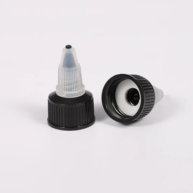 Squeeze Bottle Twist Top Caps 18/410 20/410 24/410 28/410black Natural
