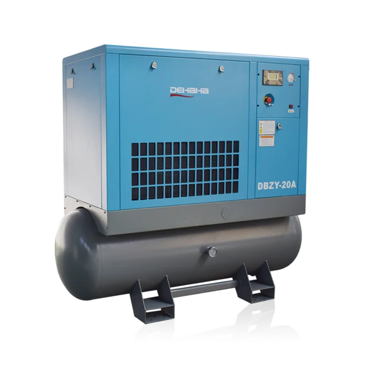 15kW 20HP DEHAHA Factory Compressor Performance Air Compressors Systems With Tank and Dryer