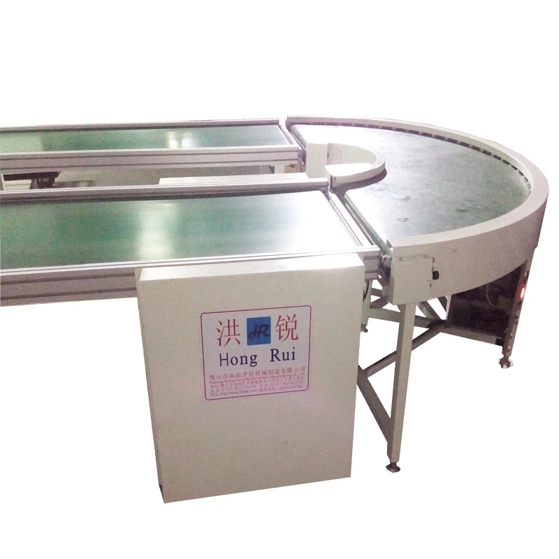 Hongrui Heavy Duty Motor Driven Mini Portable Conveyor Belt With Baffle