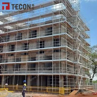 TECON Metal Ringlock Scaffolding for Building Construction Hot Dip Galvanized Shoring Bridge Scaffold Tower System