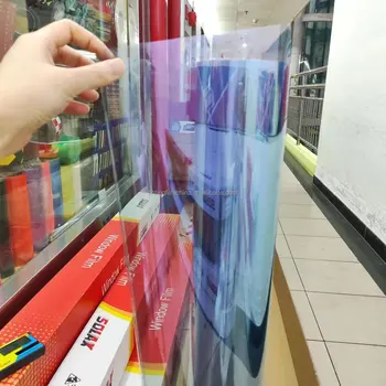 Chameleon Film Purple Change Colorful 1.52*30m Self Adhesive Car Stickers for Car Window Glass  Film Anti Glare