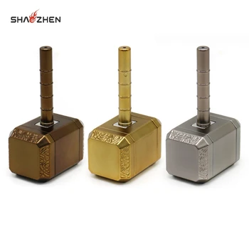 Hot Selling Creative New Design Zinc Alloy Portable 5 Layers Hammer Tobacco Grinder for Coffee Beans and Spices