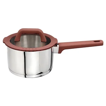 Wholesale Europe style mutil-functional stainless steel cookware sauce pan milk pot snow pan with bakelite handle