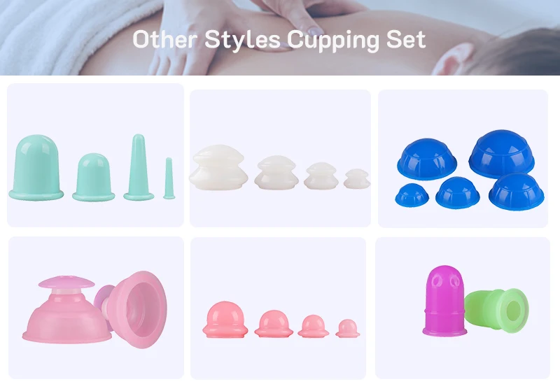 Silicone Vacuum Cupping Set Anti Cellulite Massage Suction Cups - Buy ...