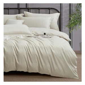 Lightweight 80gsm 100% Microfiber Polyester Bedding Set Super Soft Easy Care Microfiber  Duvet Cover Set