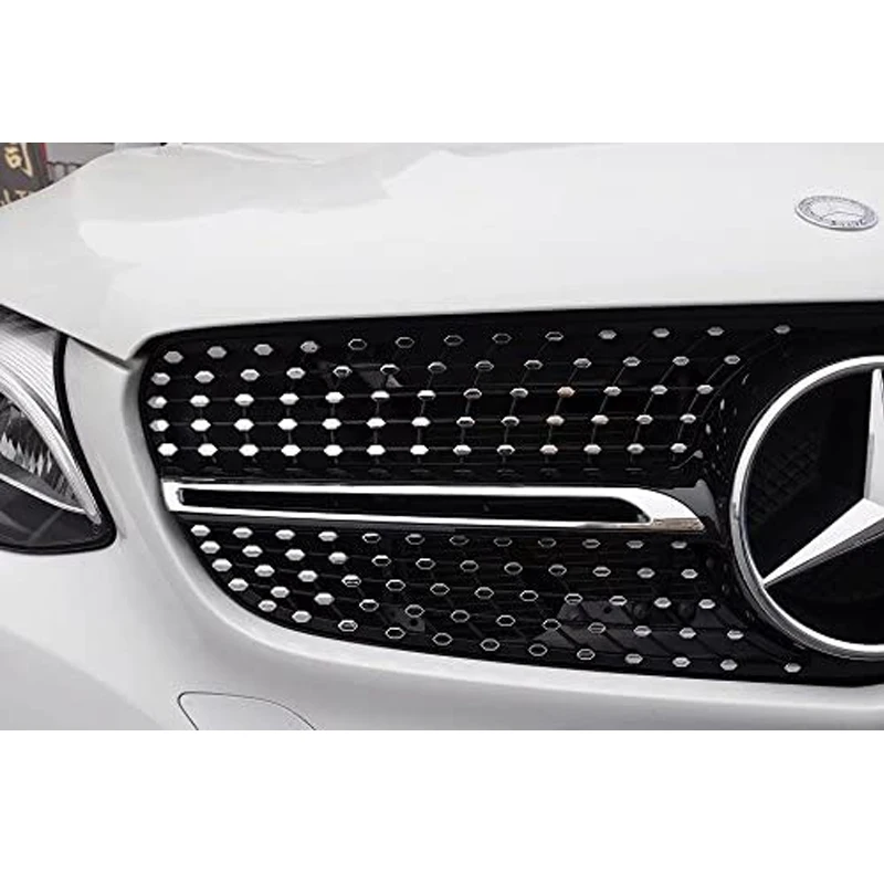 Front Grille With LED Emblem For 2008-2014 Mercedes Benz W204 C250 C300 C350