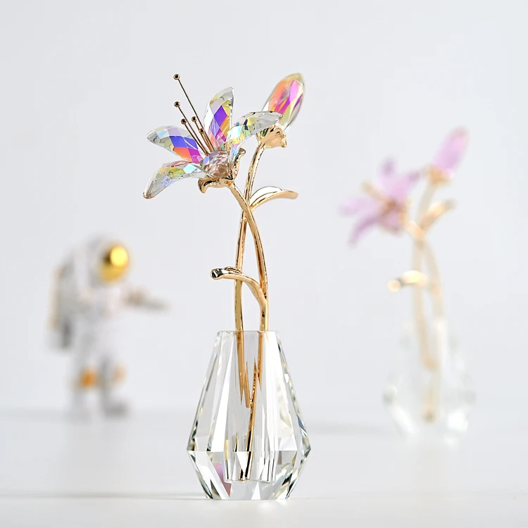 glass flower holder glass vase table decoration