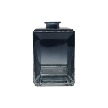 300ml Empty Square Glass Perfume Reed Diffuser Bottle Cork Sealing