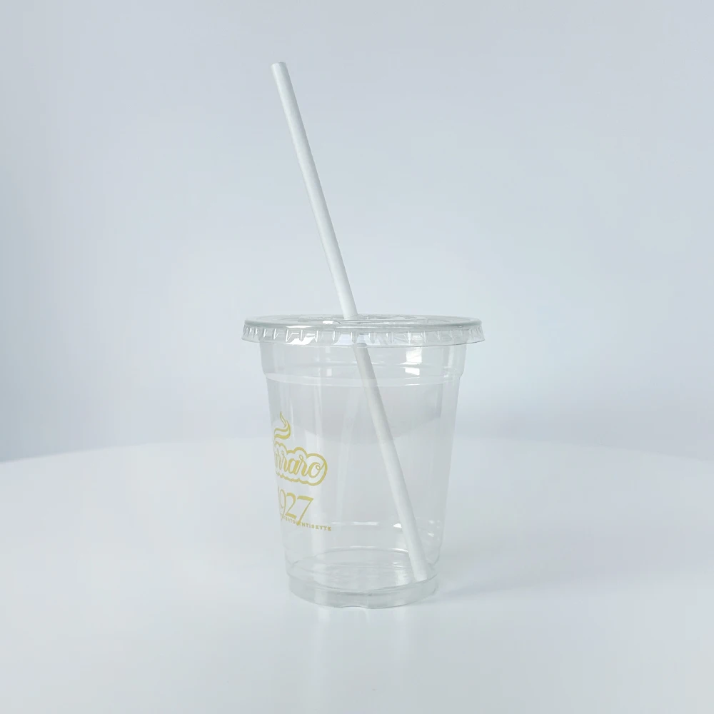 Plastic Cups for Bubble Tea with Dome Lid for Ice Cream Custard Gelato Affogato Churros Yogurt