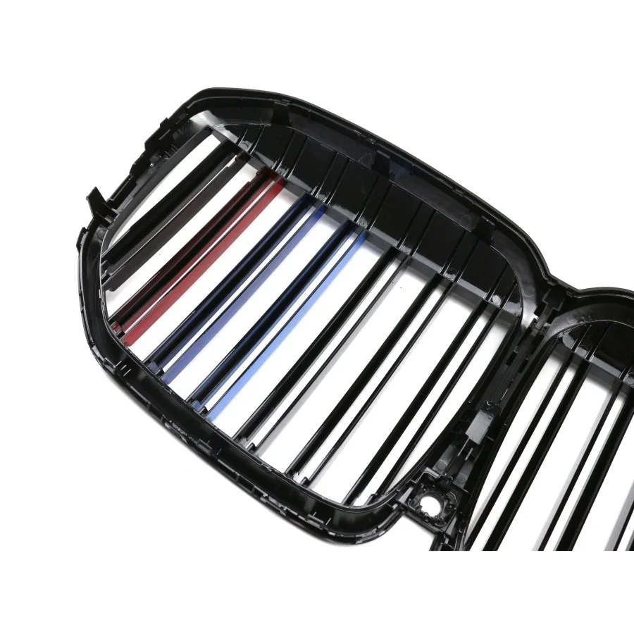product tiypeor car abs single bar gloss black front bumper kidney grille compatible for bmw x7 g07 2023-7