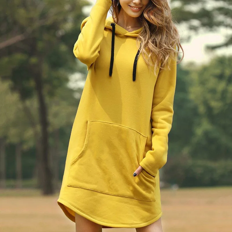 Hooded Hoodie Dress For Women Autumn 