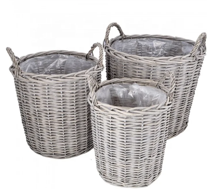 firewood wicker basket