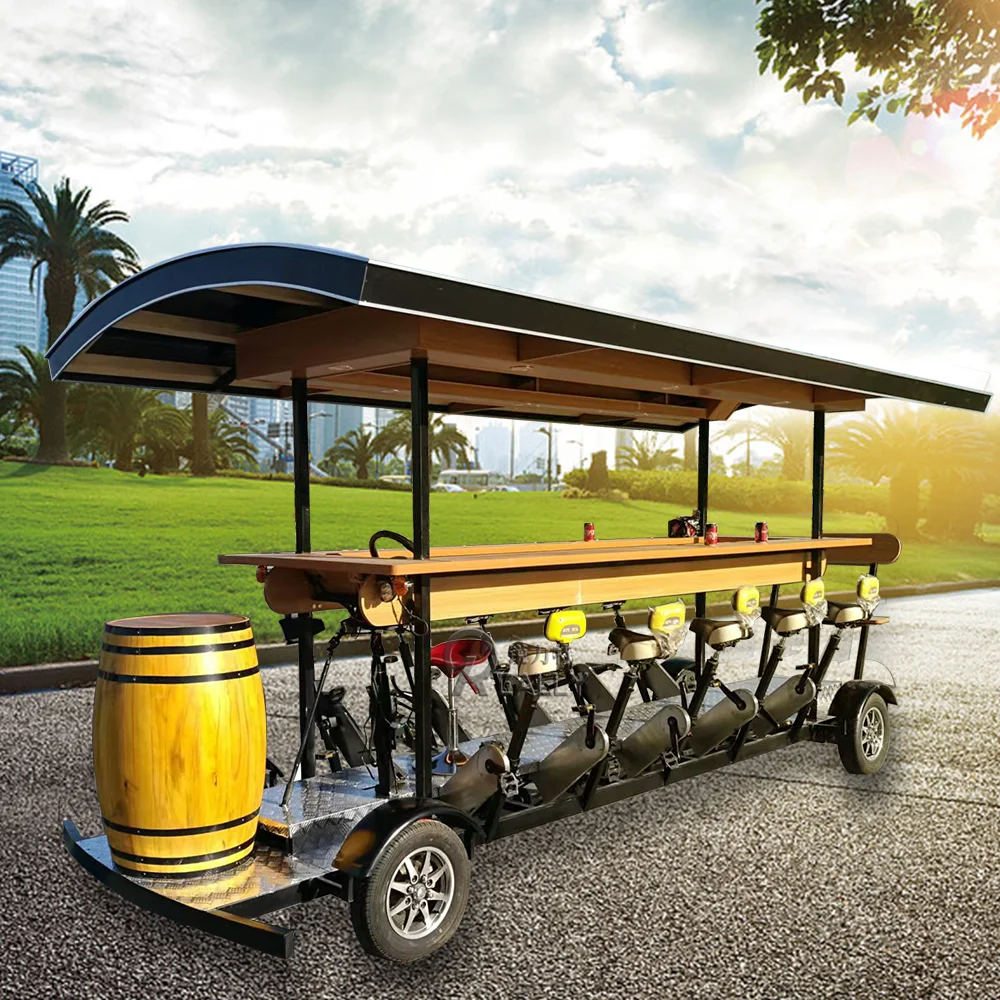 Manufacturer Electric With Pedal Sightseeing City Bus Party Bike Pub Bike Pedal Pub Cycle Pub