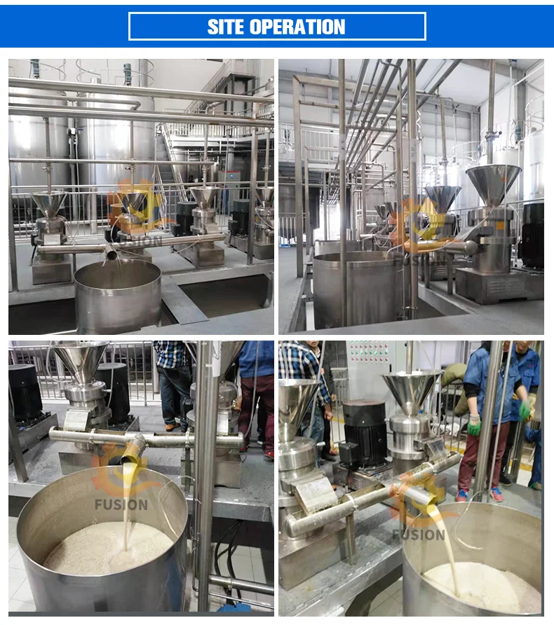 Heavy Duty Industrial Colloid Grinder Sesame Paste Production Unit ...