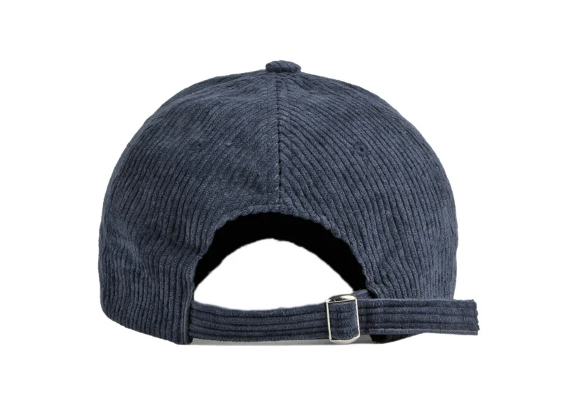 Autumn and winter women man adjustable simple solid color corduroy baseball cap