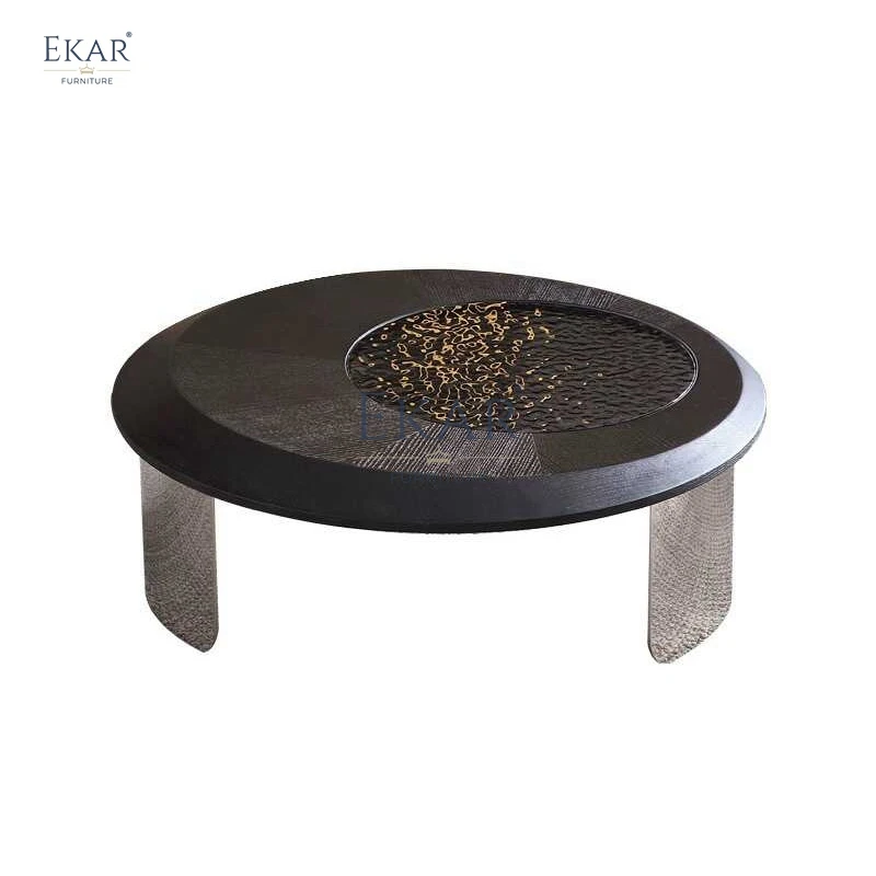 Modern Luxury Oval Coffee Table Sleek Natural Stone Stainless Steel Design for Living Room Dining Home Villa Outdoor Hall Use