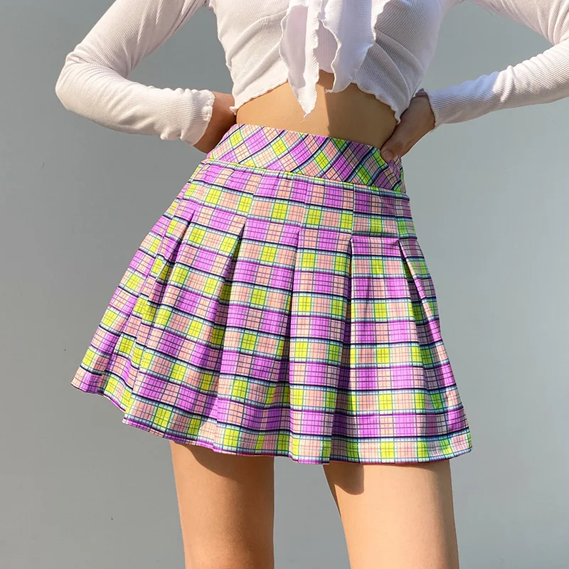 pleated mini skirt design